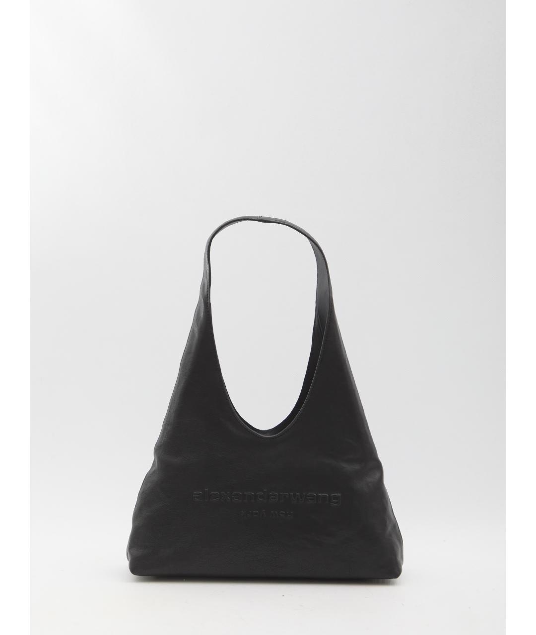 ALEXANDER WANG Черная кожаная сумка через плечо, фото 5