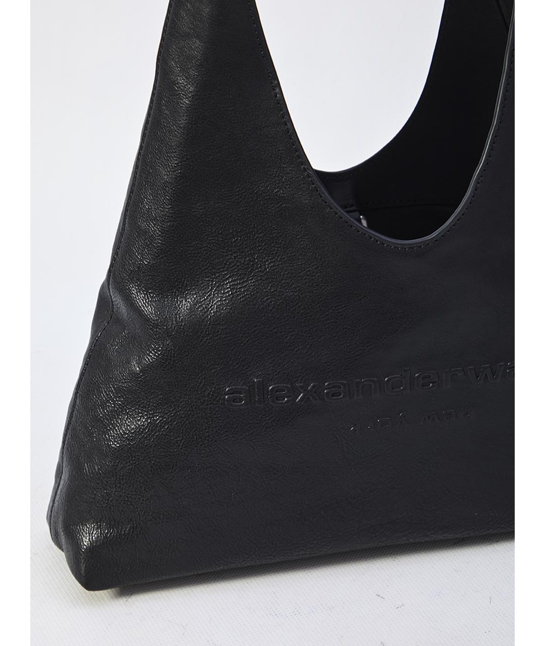 ALEXANDER WANG Черная кожаная сумка через плечо, фото 4