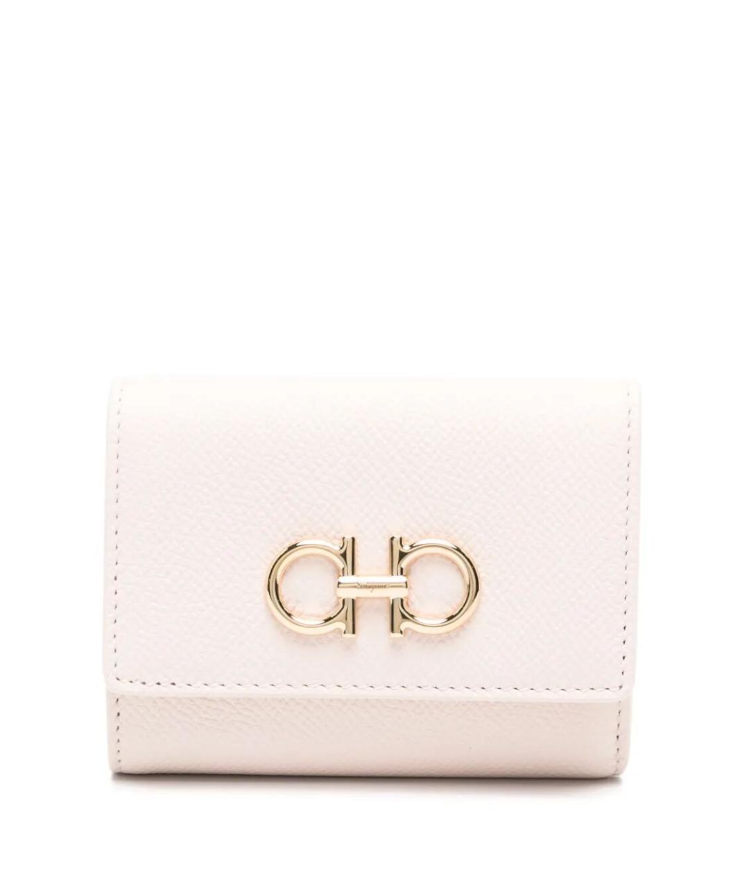 FERRAGAMO Розовый кожаный кошелек, фото 1