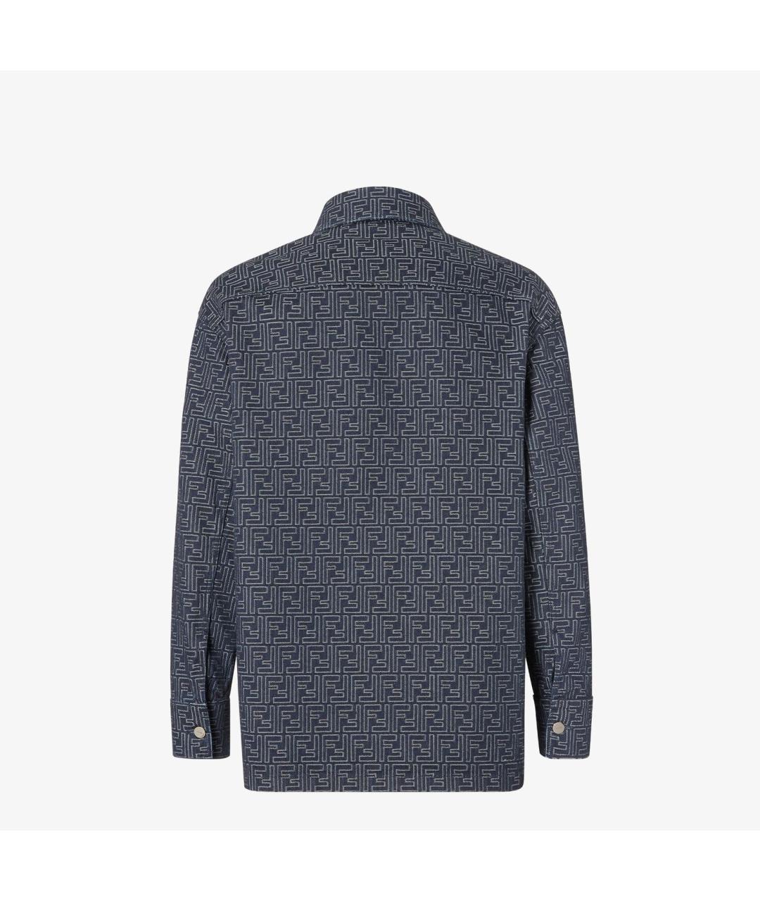FENDI Синяя хлопковая куртка, фото 2