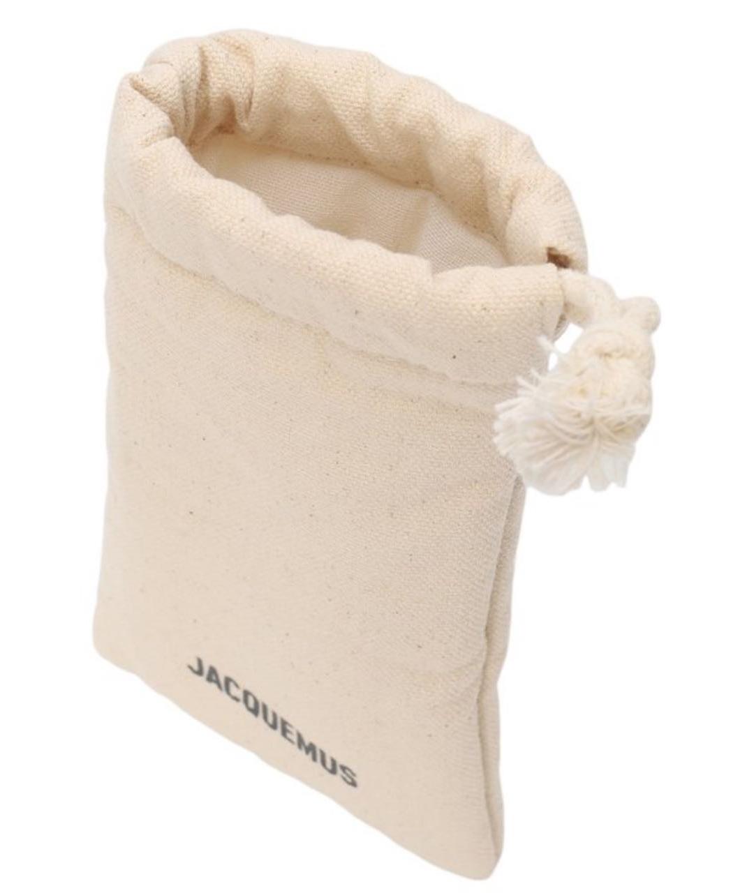 JACQUEMUS Бежевые пластиковые солнцезащитные очки, фото 4