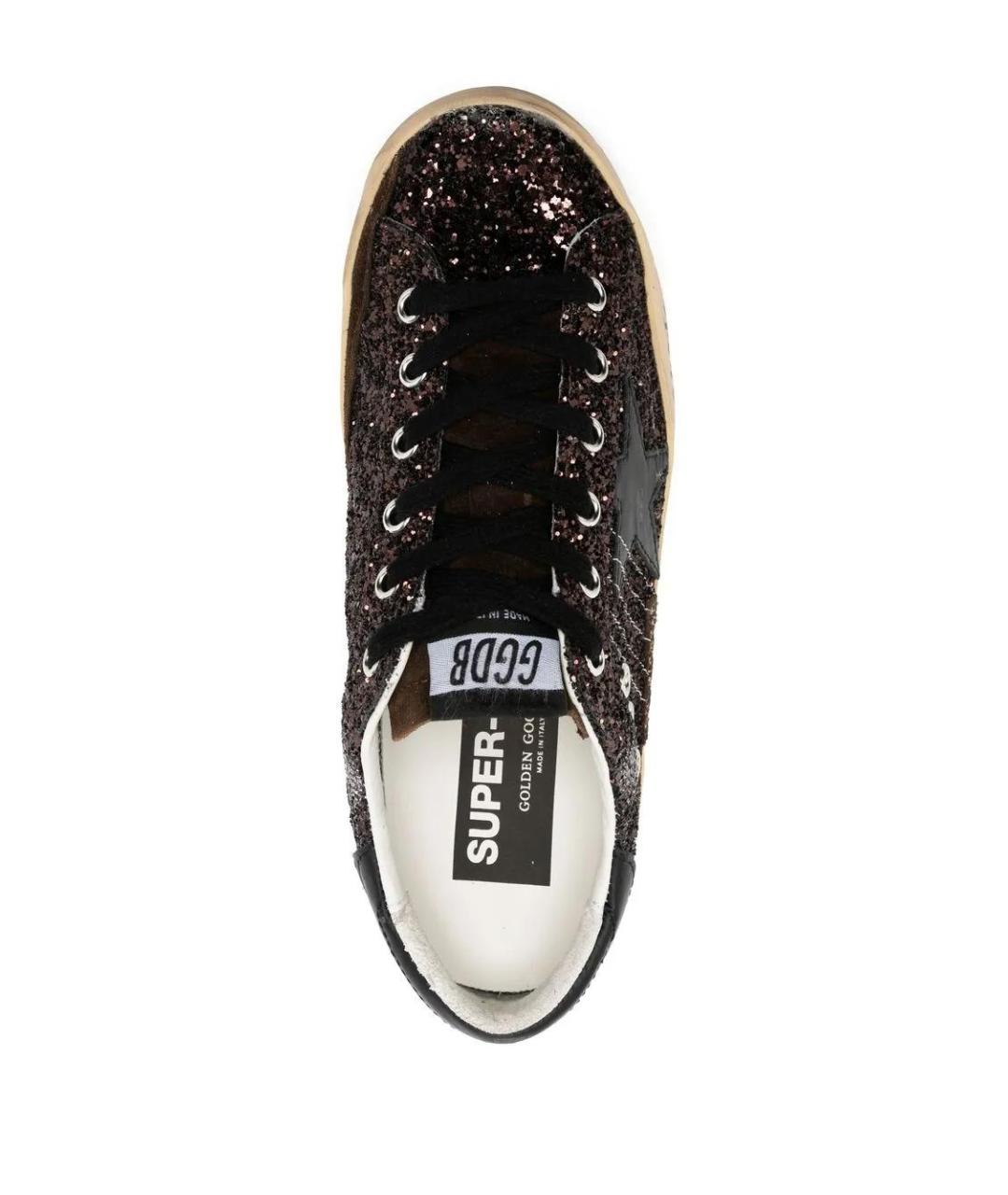 GOLDEN GOOSE DELUXE BRAND Черные кожаные кеды, фото 4