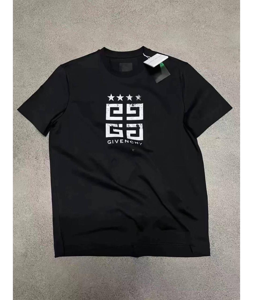 GIVENCHY Черная хлопковая футболка, фото 5