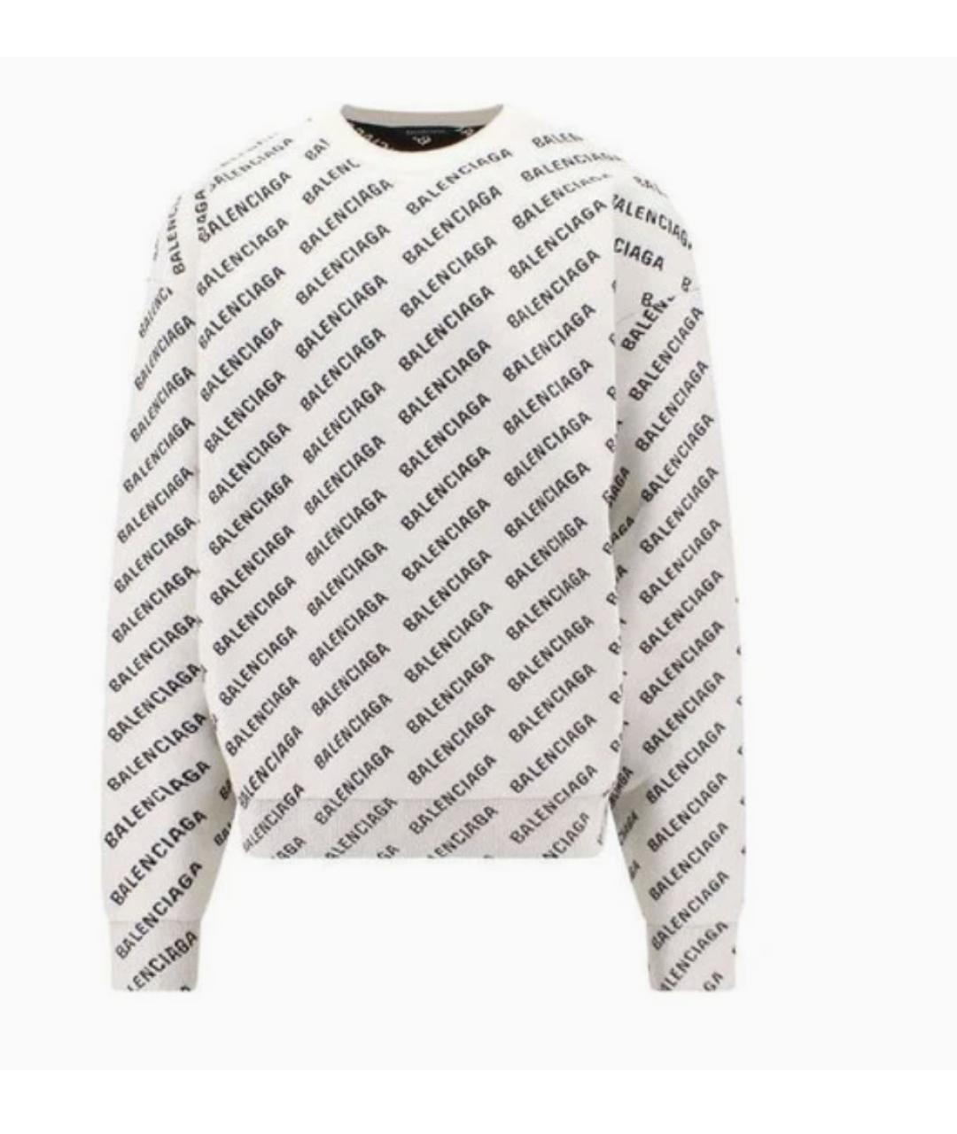 BALENCIAGA Белый джемпер / свитер, фото 4