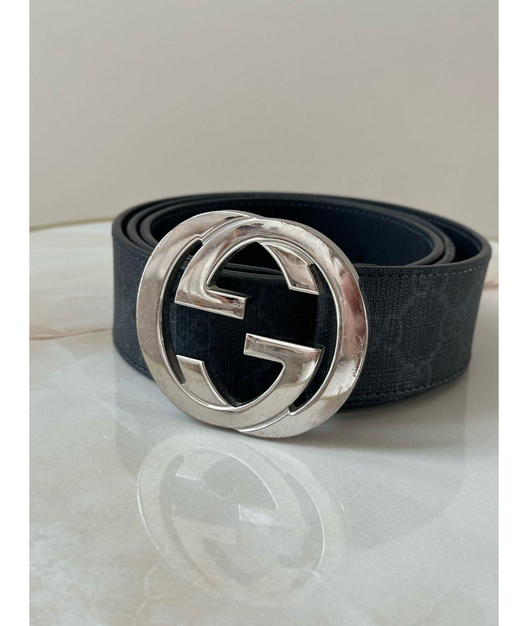 GUCCI Черный кожаный ремень, фото 6