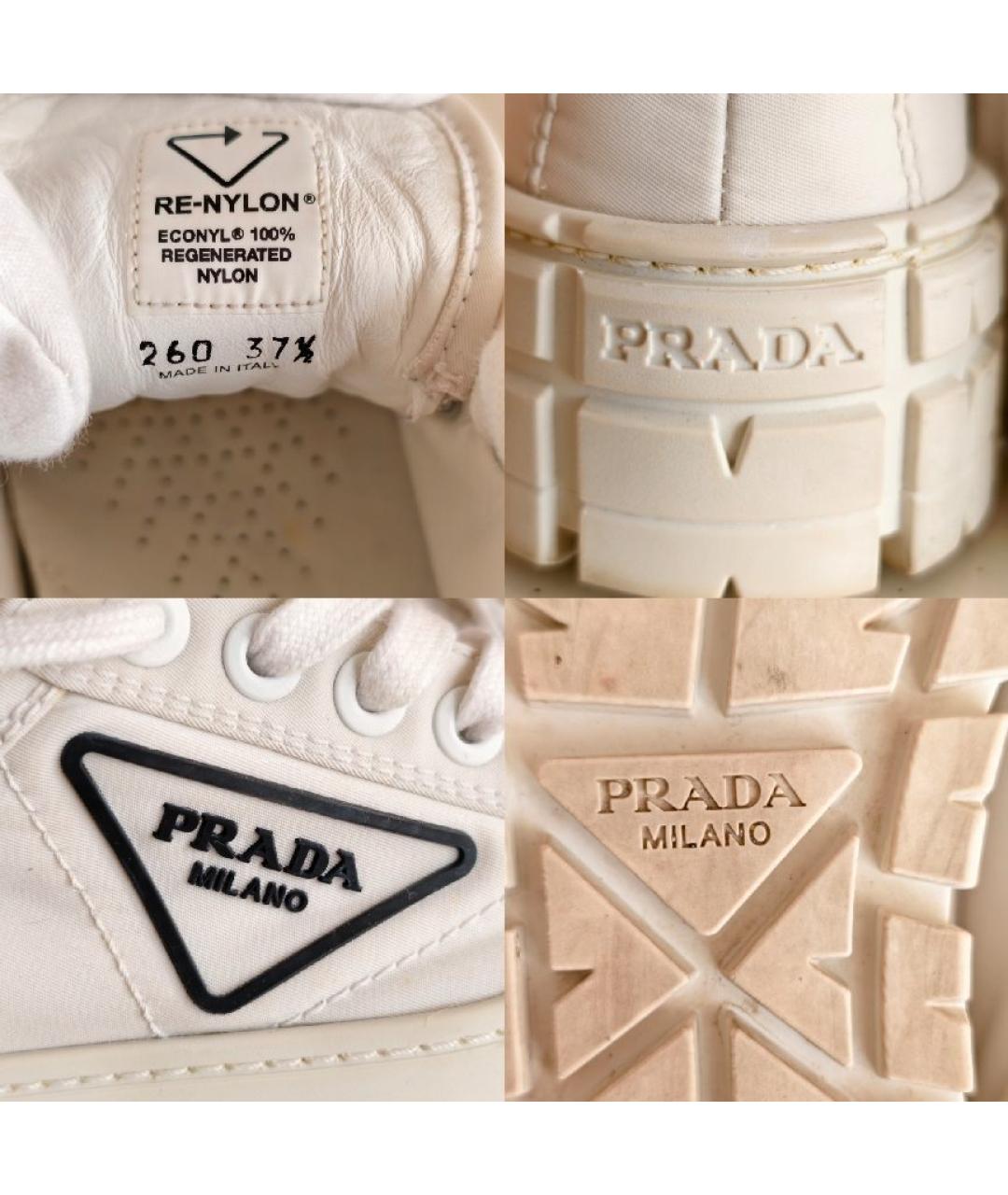 PRADA Белые кеды, фото 5