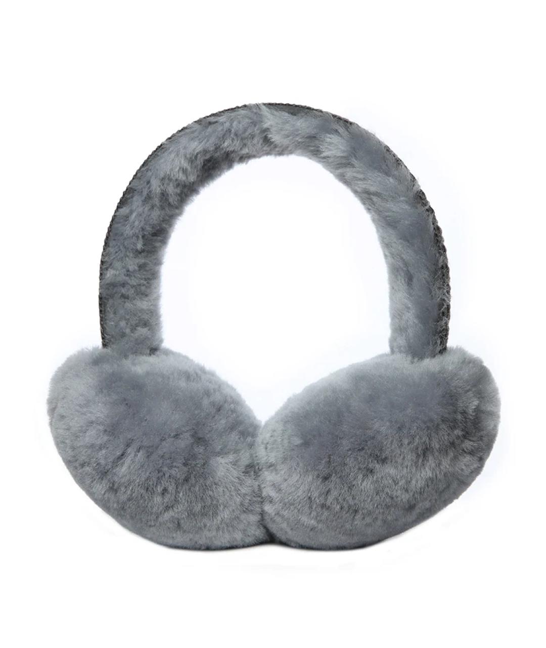 UGG AUSTRALIA Серые шерстяные наушники, фото 1