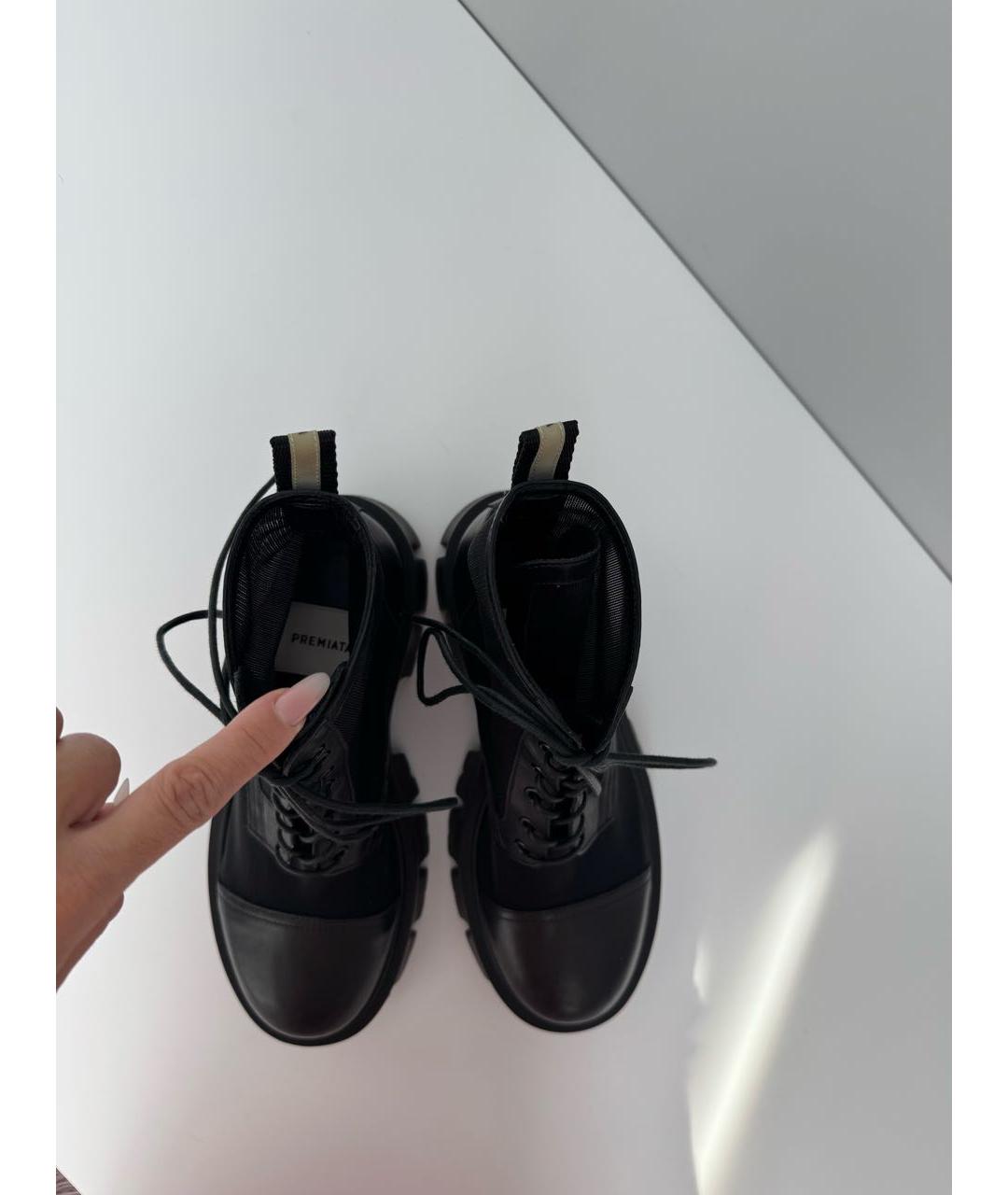 PREMIATA Черные кожаные полусапоги, фото 3