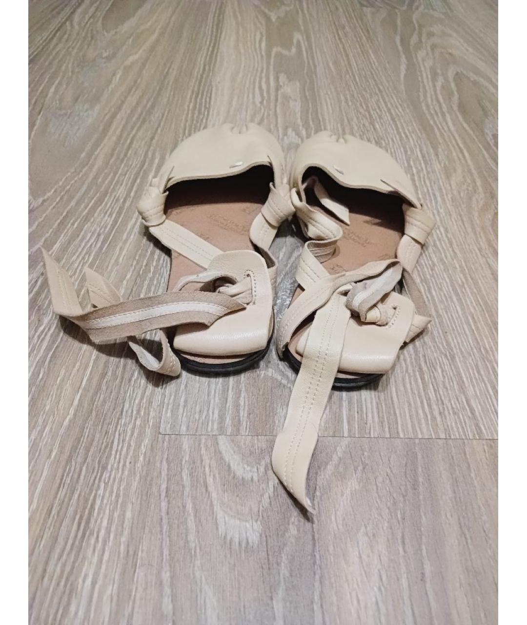 MAISON MARGIELA Кожаные босоножки, фото 4