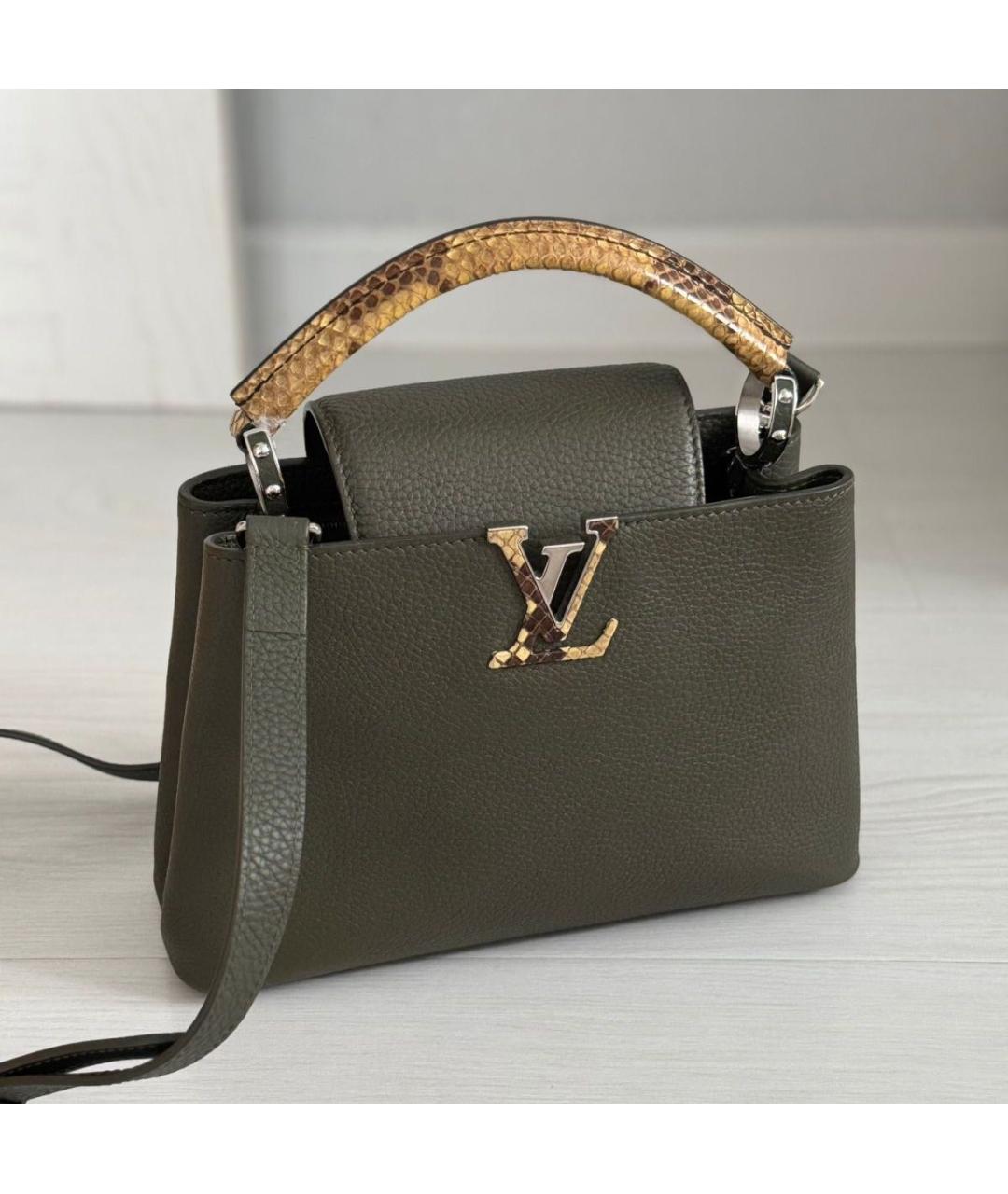 LOUIS VUITTON Кожаная сумка с короткими ручками, фото 9