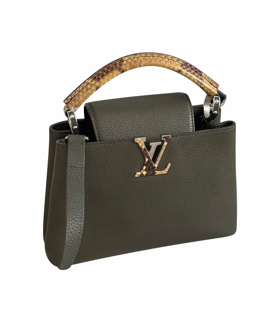 LOUIS VUITTON Кожаная сумка с короткими ручками, фото 1