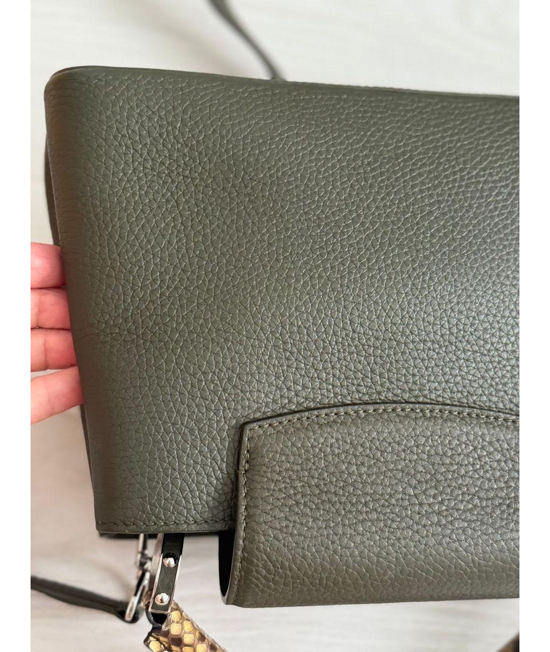 LOUIS VUITTON Кожаная сумка с короткими ручками, фото 5