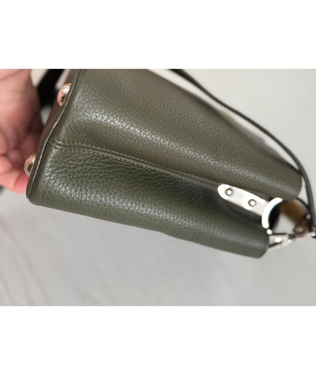 LOUIS VUITTON Кожаная сумка с короткими ручками, фото 7
