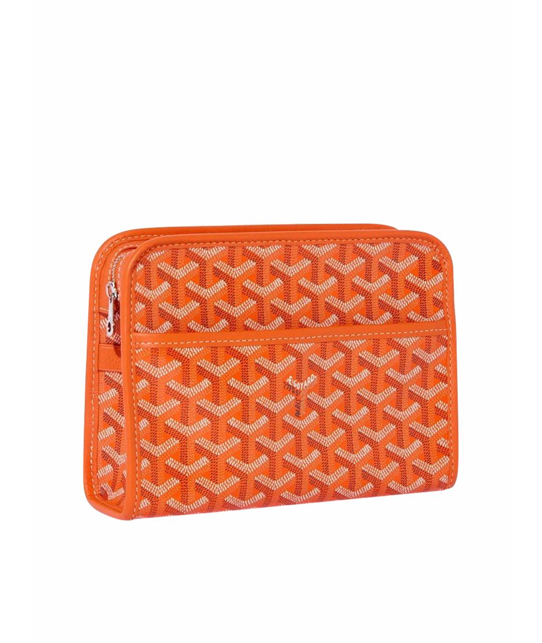 GOYARD Оранжевая барсетка, фото 1