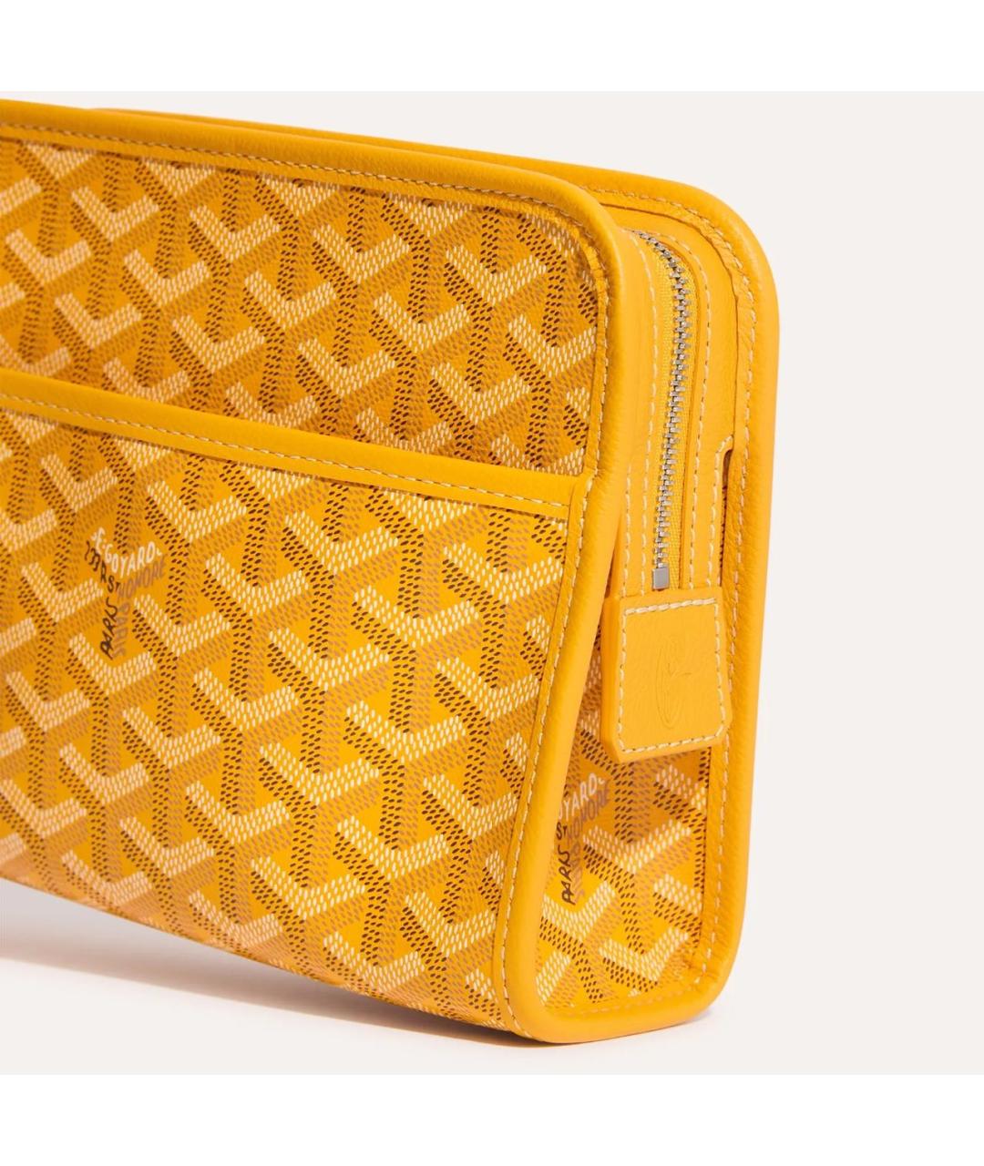 GOYARD Желтая барсетка, фото 3