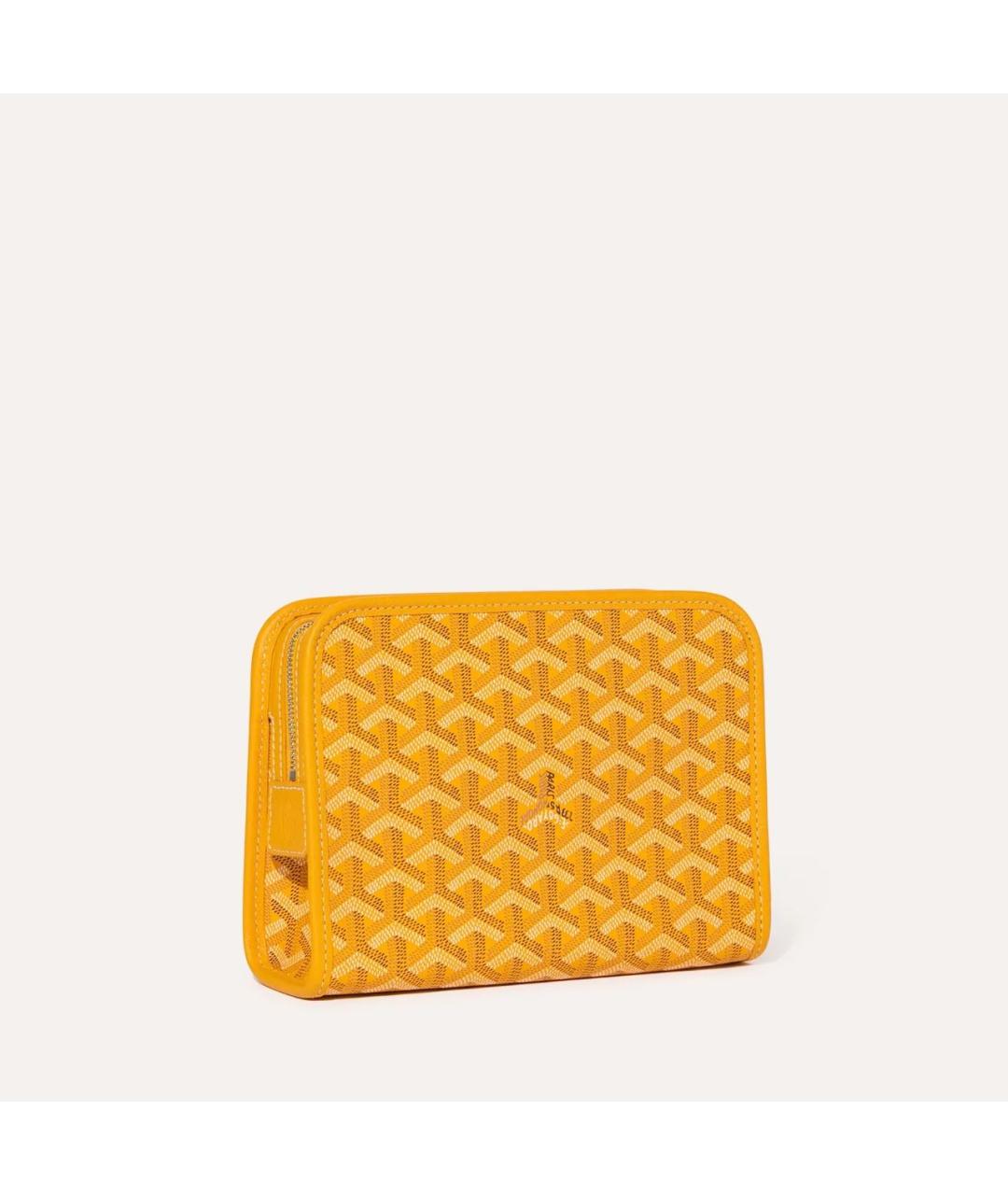 GOYARD Желтая барсетка, фото 2