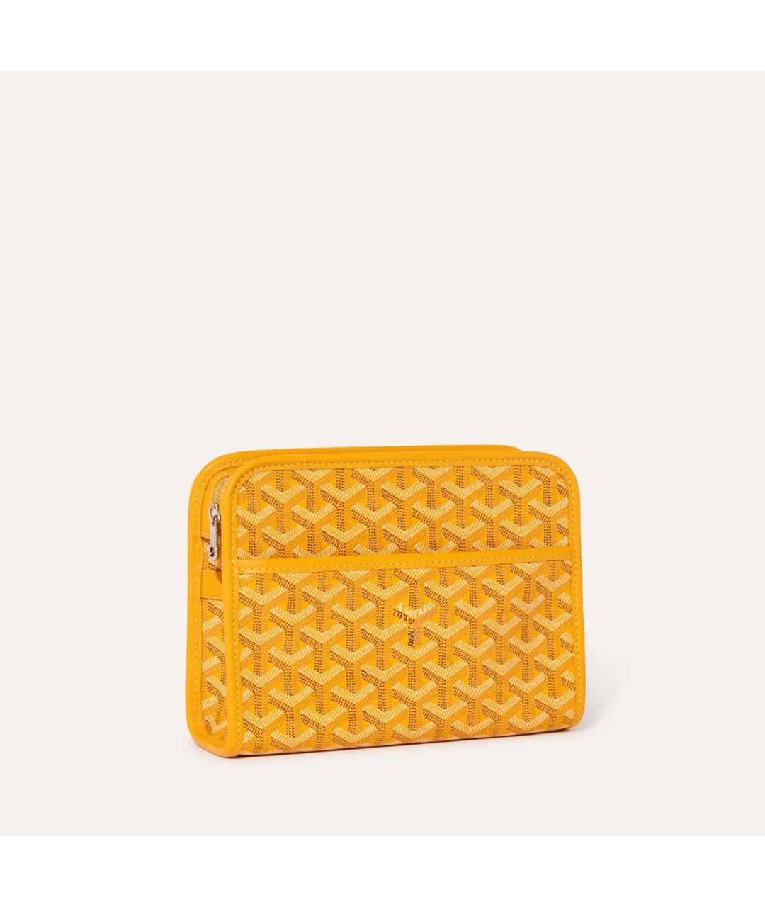 GOYARD Желтая барсетка, фото 5