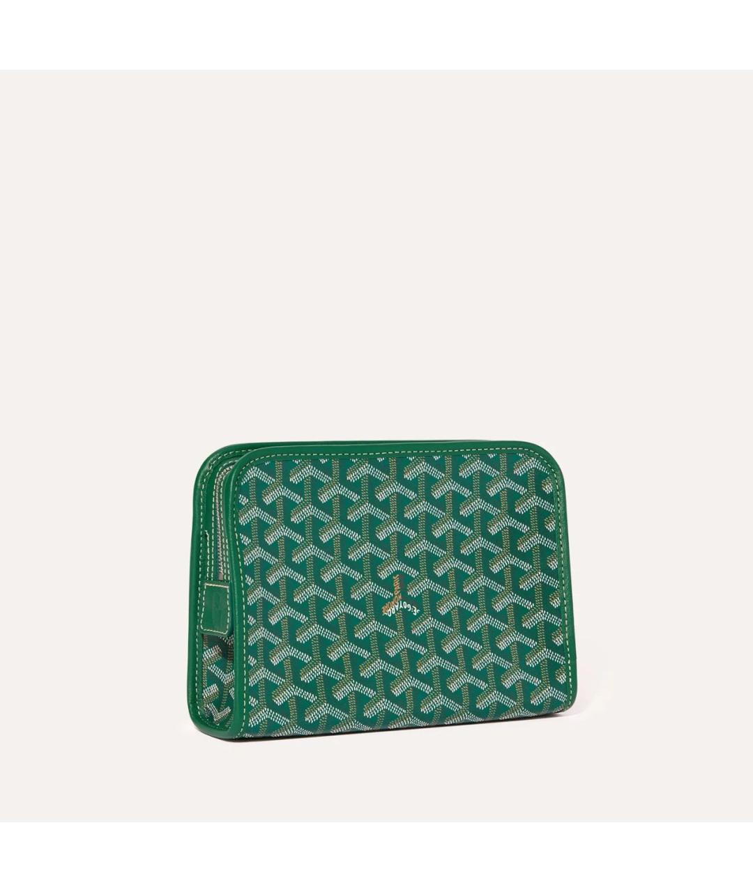 GOYARD Зеленая барсетка, фото 2