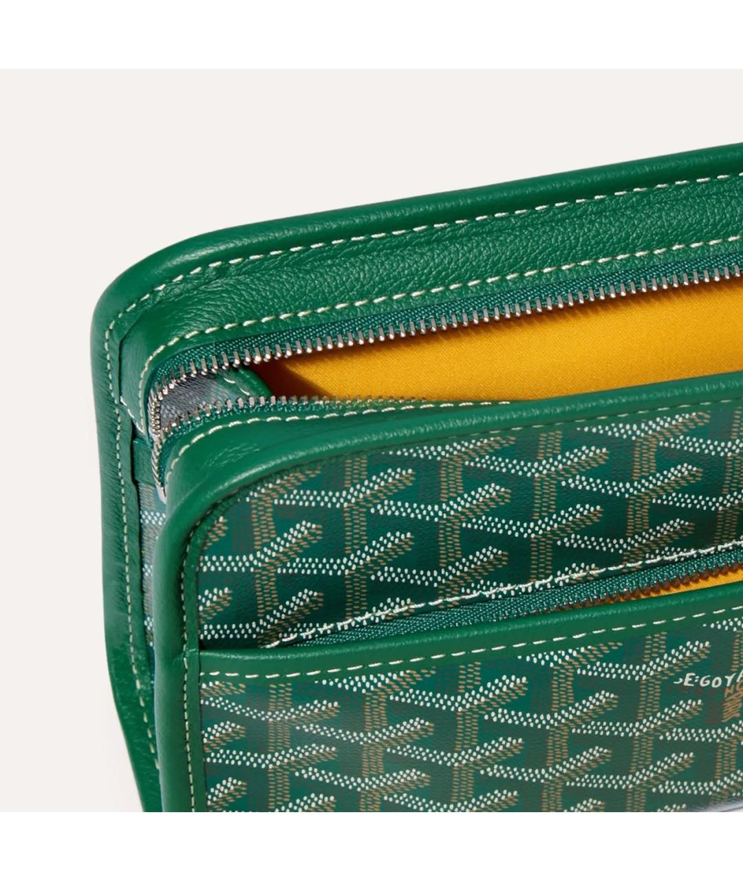 GOYARD Зеленая барсетка, фото 4