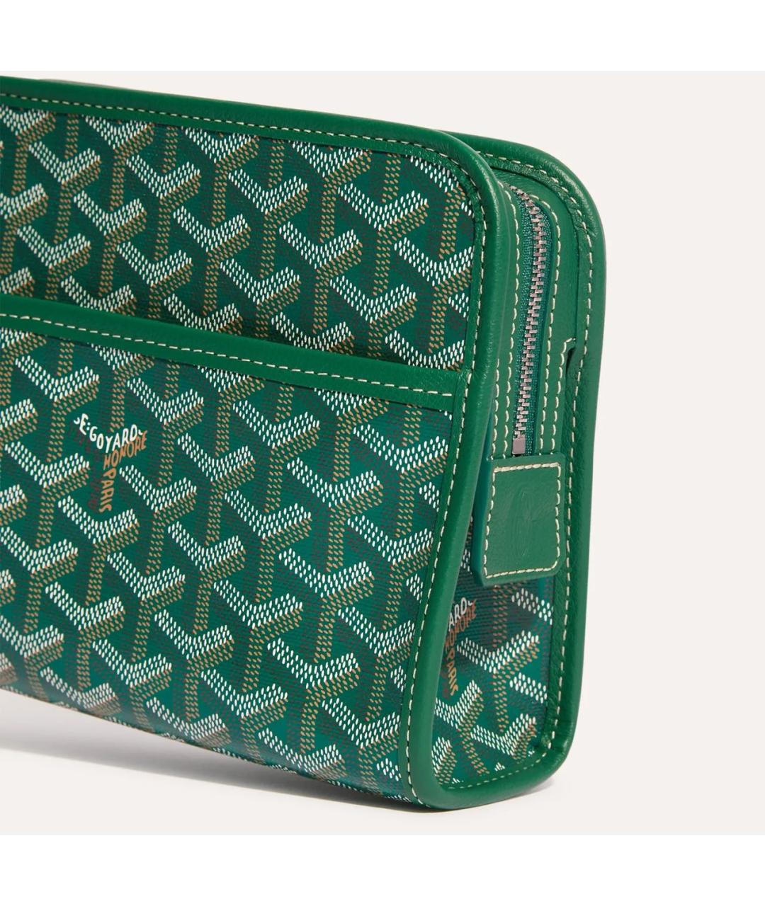 GOYARD Зеленая барсетка, фото 3