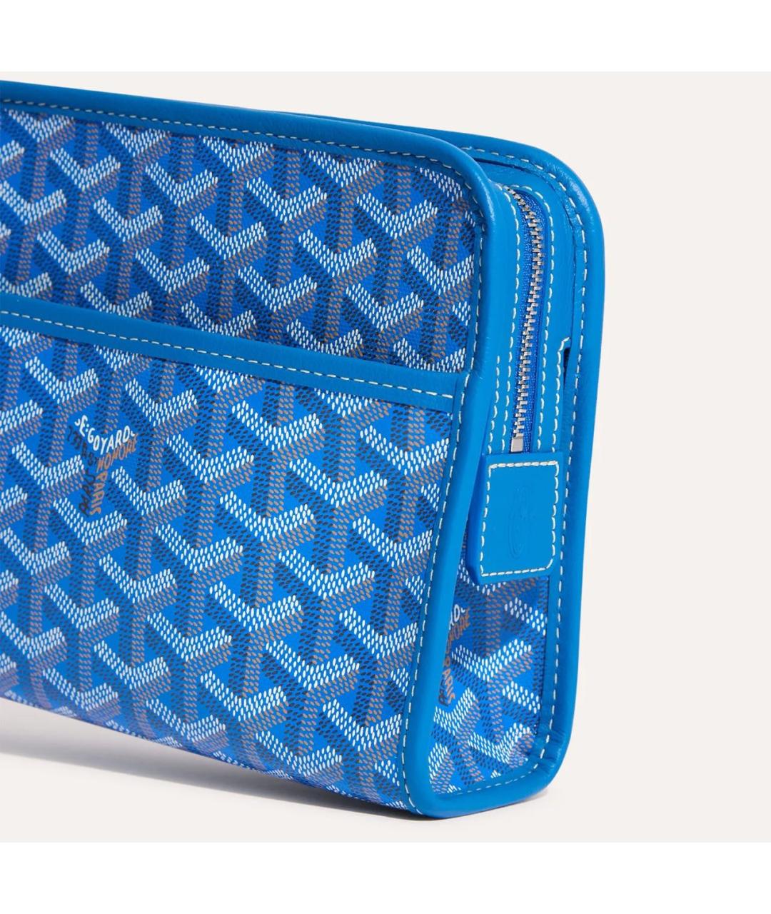 GOYARD Голубая барсетка, фото 3