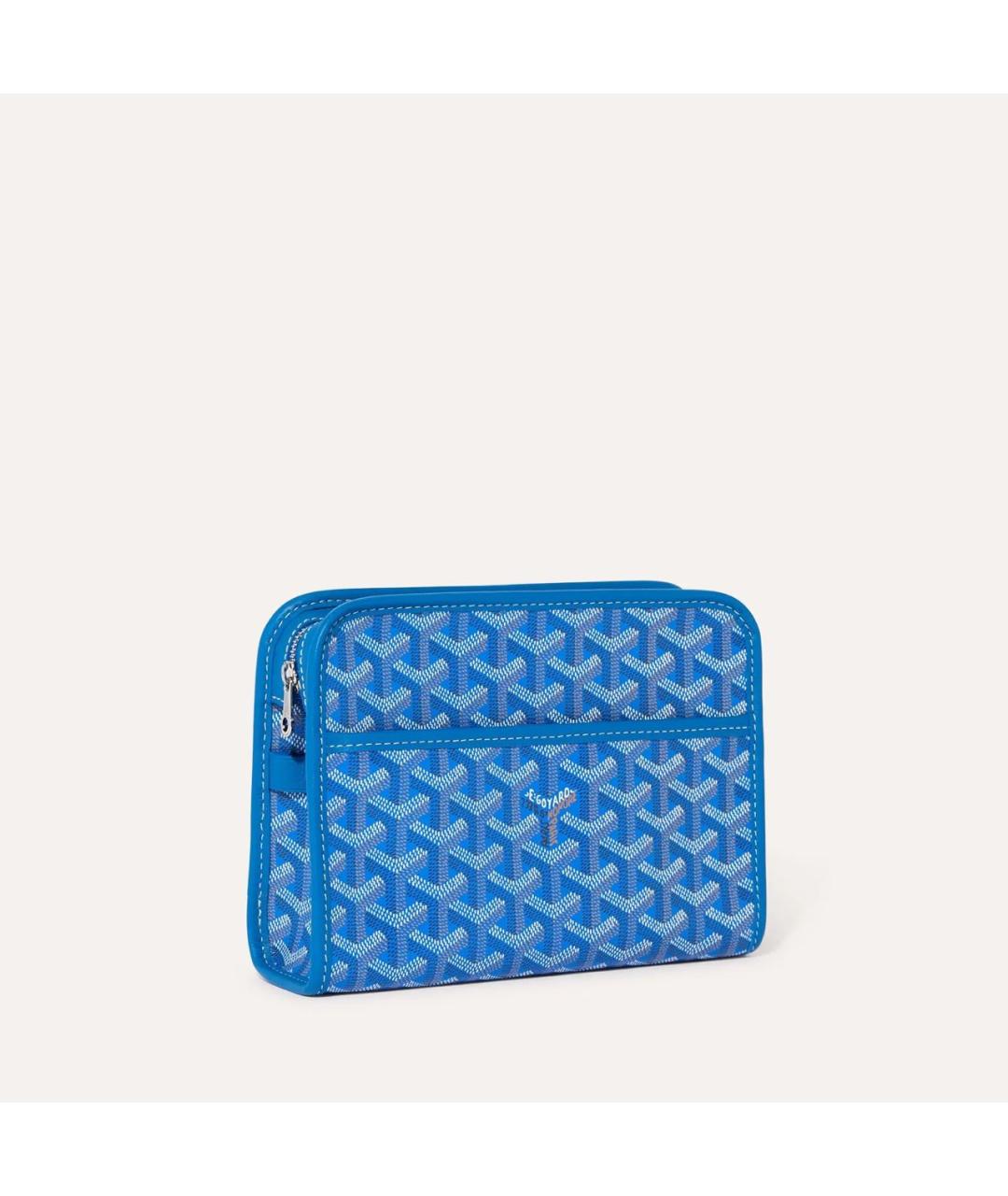 GOYARD Голубая барсетка, фото 5