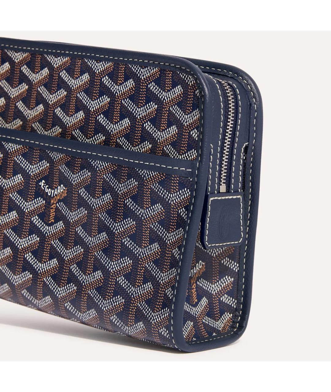 GOYARD Темно-синяя барсетка, фото 3