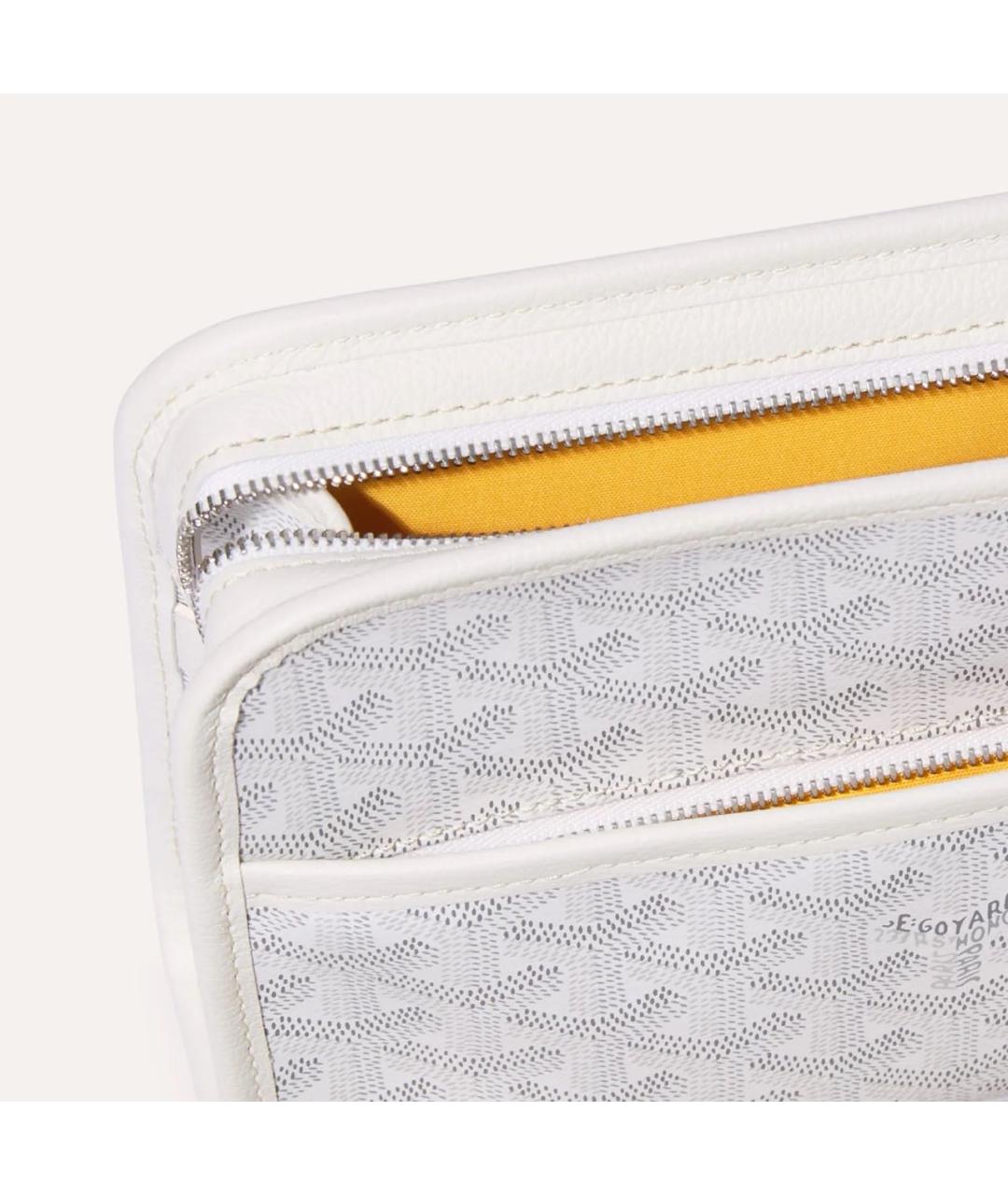 GOYARD Белая барсетка, фото 4