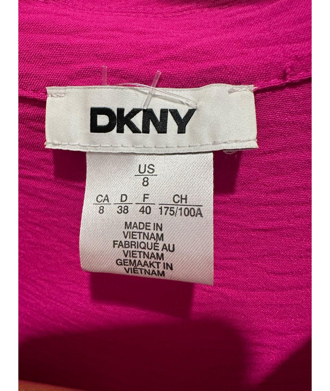 DKNY Фуксия полиэстеровое повседневное платье, фото 5