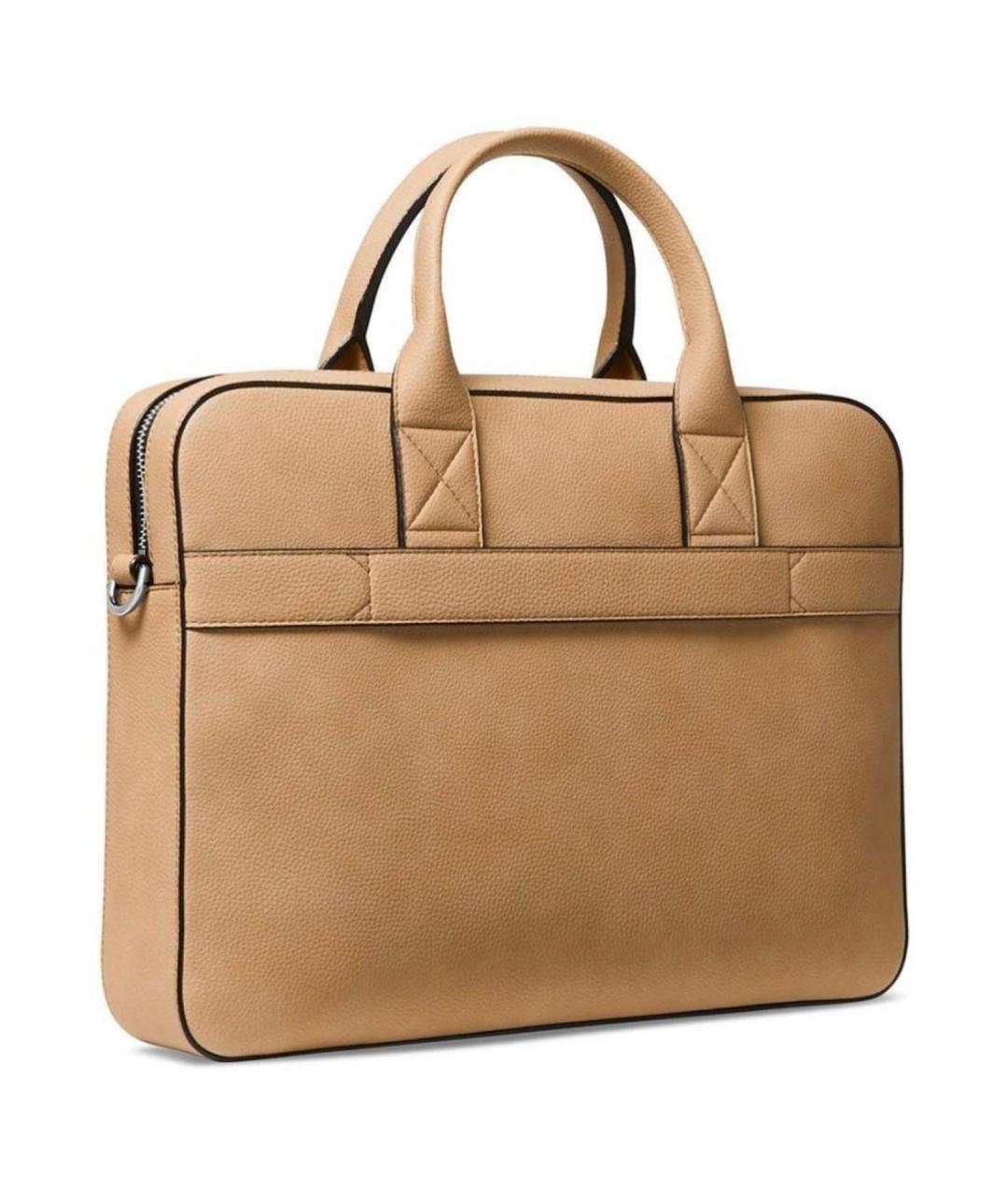 MICHAEL KORS Коричневый портфель из искусственной кожи, фото 2