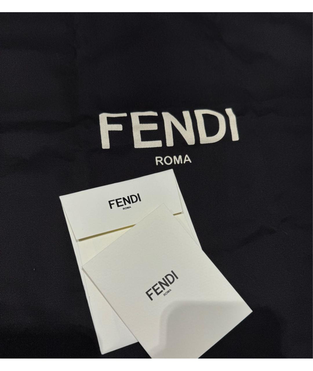 FENDI Темно-синий кожаный рюкзак, фото 6