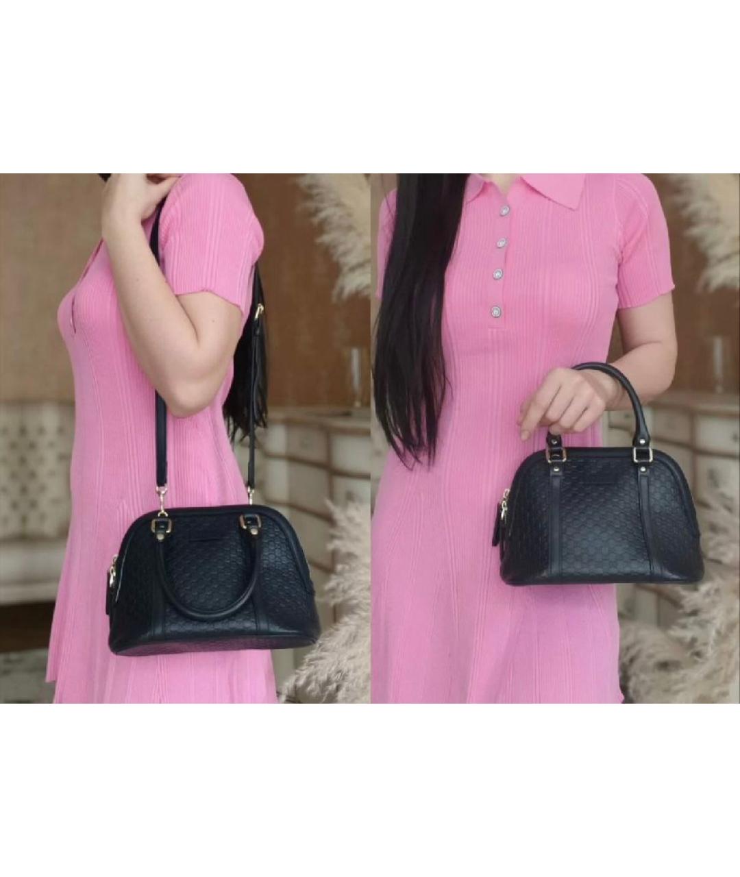 GUCCI Кожаная сумка с короткими ручками, фото 4