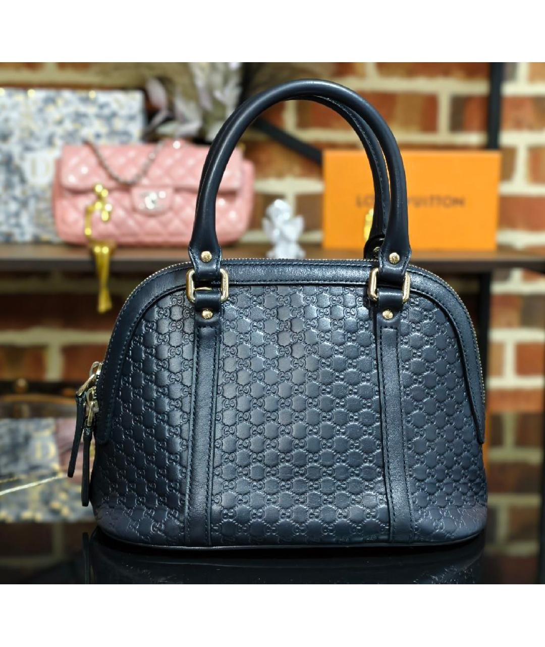 GUCCI Кожаная сумка с короткими ручками, фото 3