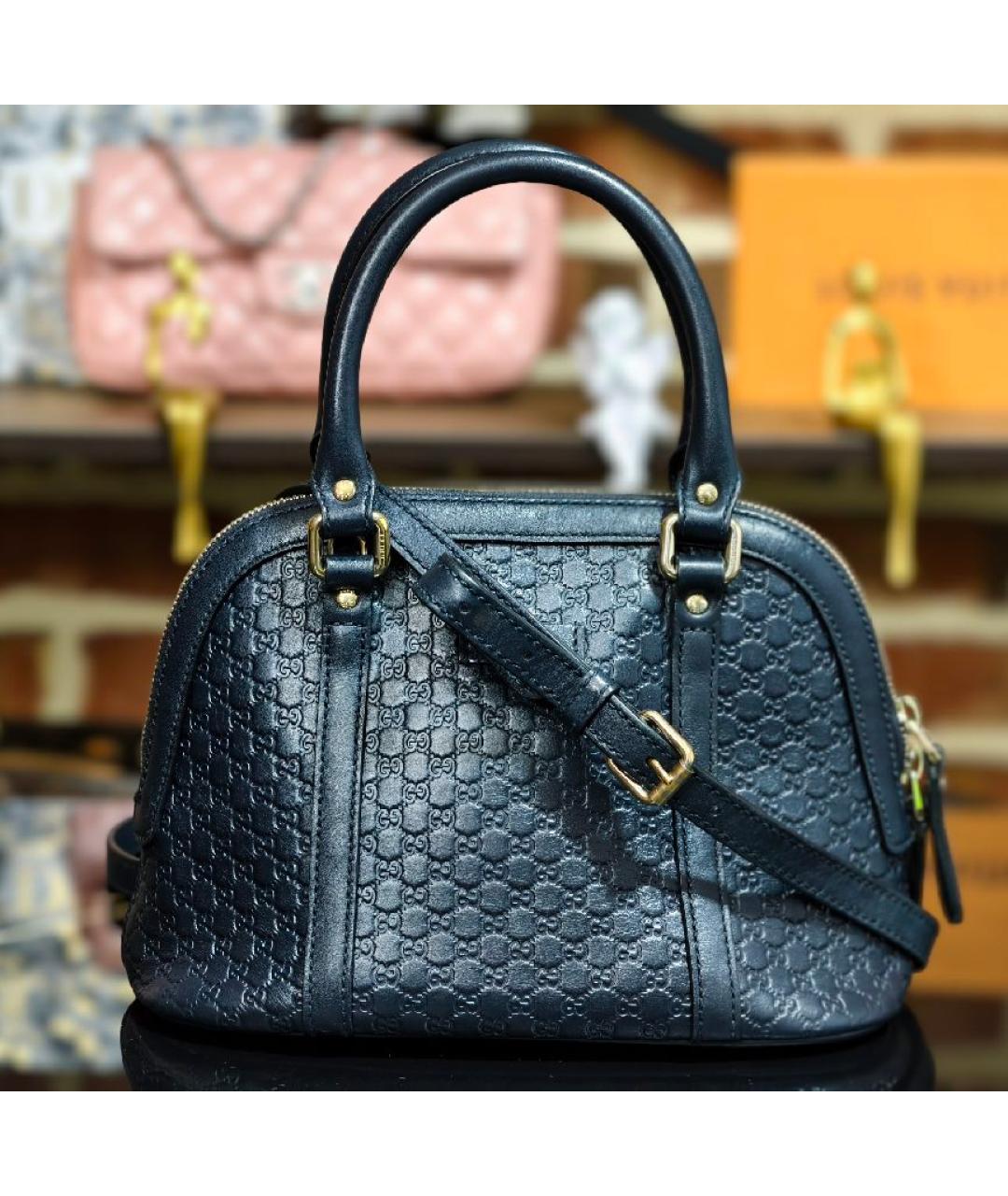 GUCCI Кожаная сумка с короткими ручками, фото 9