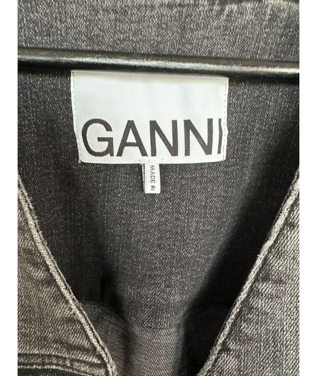 GANNI Серая деним куртка, фото 3