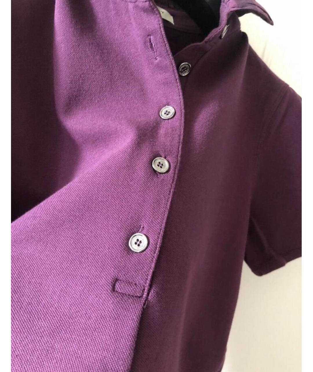 BURBERRY Фиолетовая хлопковая футболка, фото 4