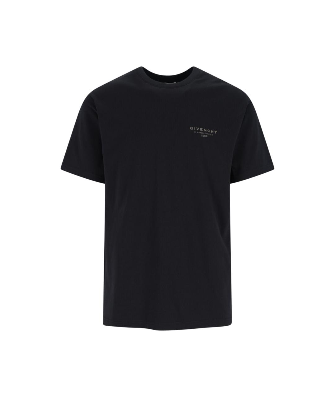GIVENCHY Черная хлопковая футболка, фото 1
