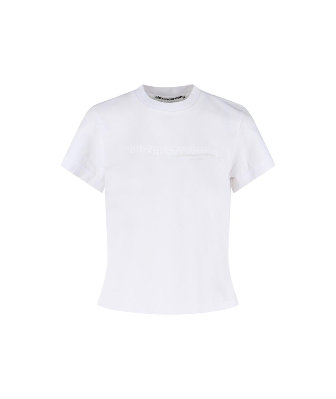 ALEXANDER WANG Белая хлопковая футболка, фото 1