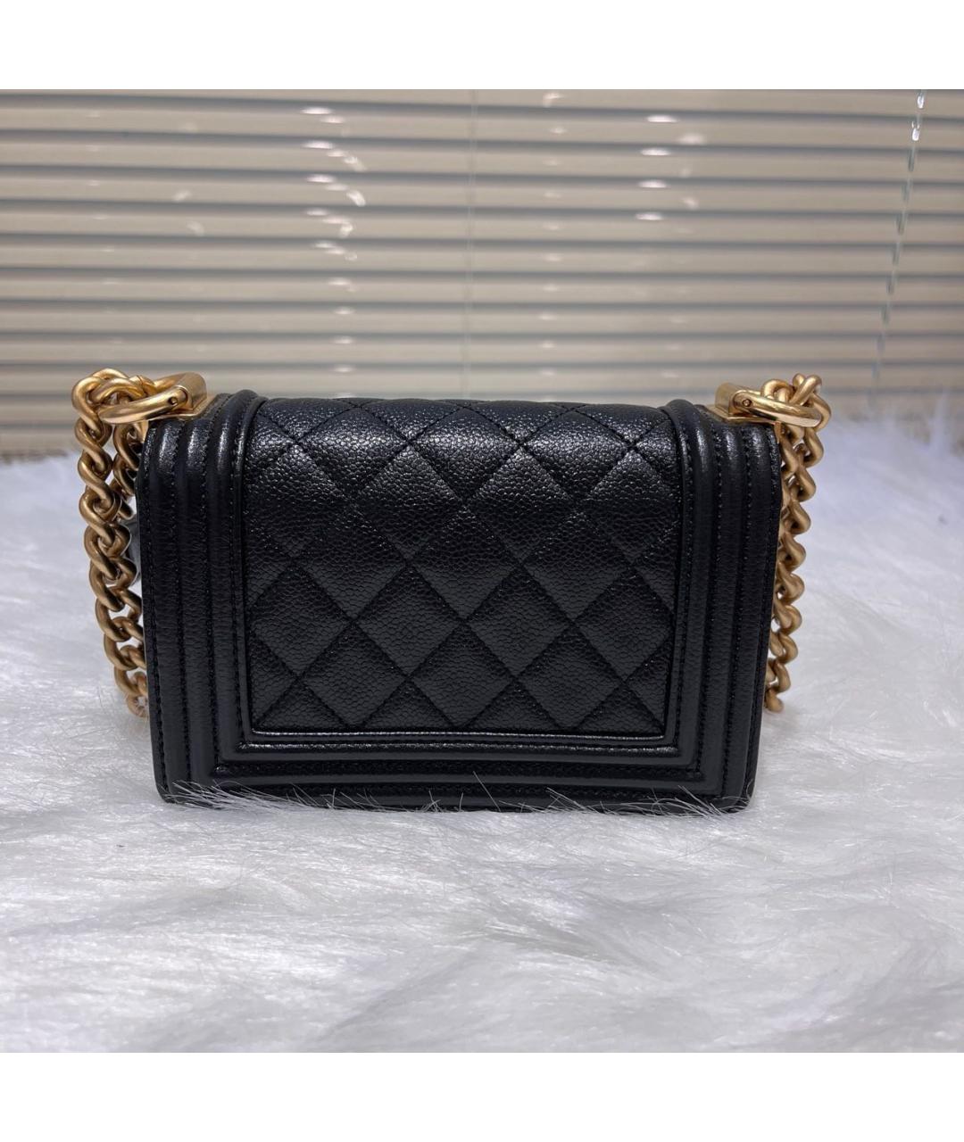 CHANEL Черная кожаная сумка через плечо, фото 3