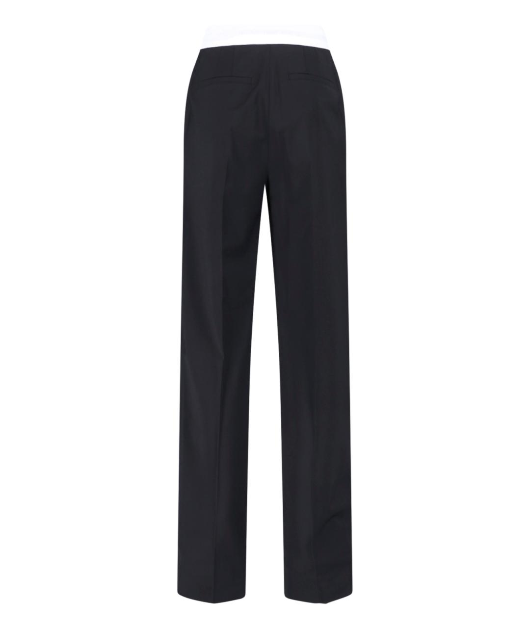 ALEXANDER WANG Черные прямые брюки, фото 2