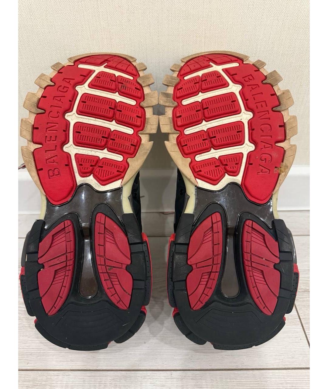 BALENCIAGA Черные синтетические низкие кроссовки / кеды, фото 4