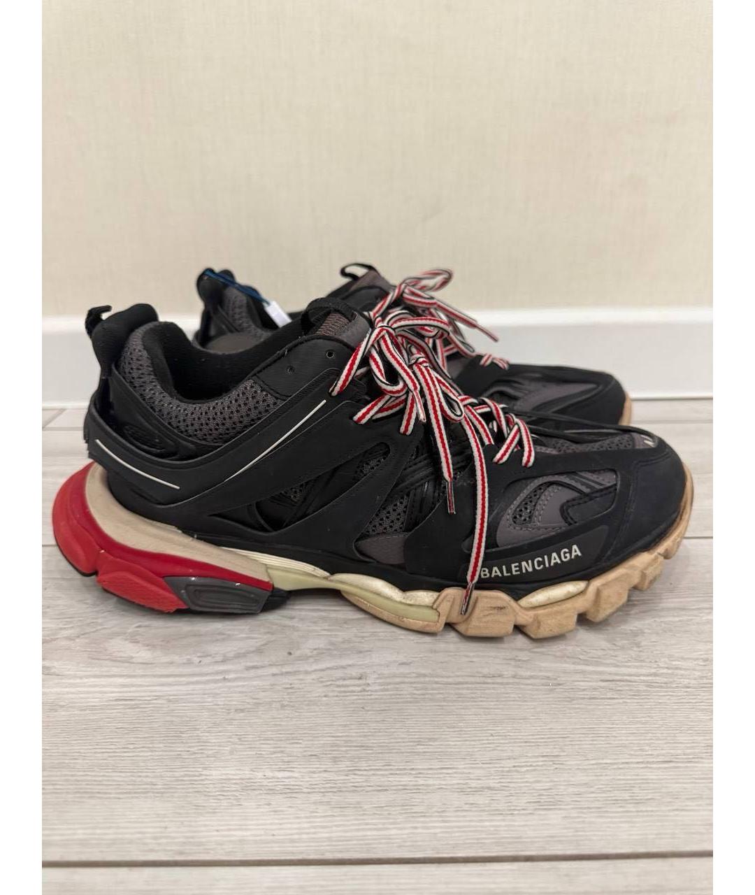 BALENCIAGA Черные синтетические низкие кроссовки / кеды, фото 6