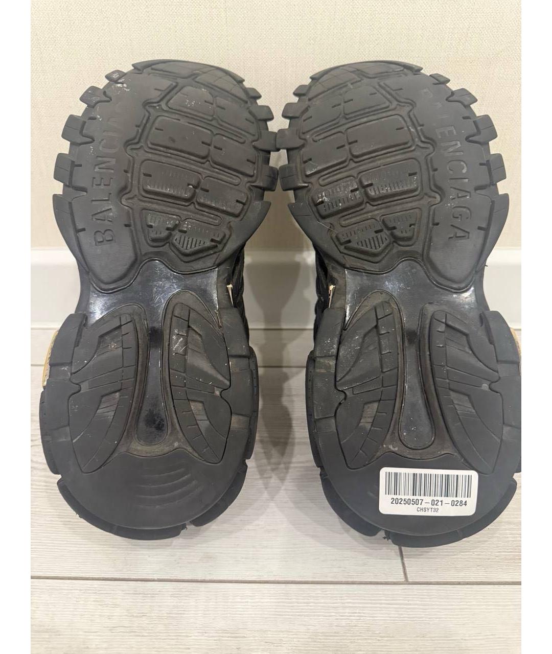 BALENCIAGA Черные синтетические низкие кроссовки / кеды, фото 6