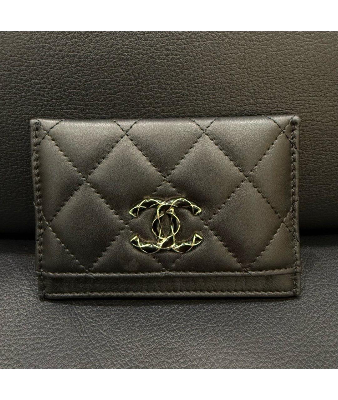 CHANEL Черная визитница, фото 7