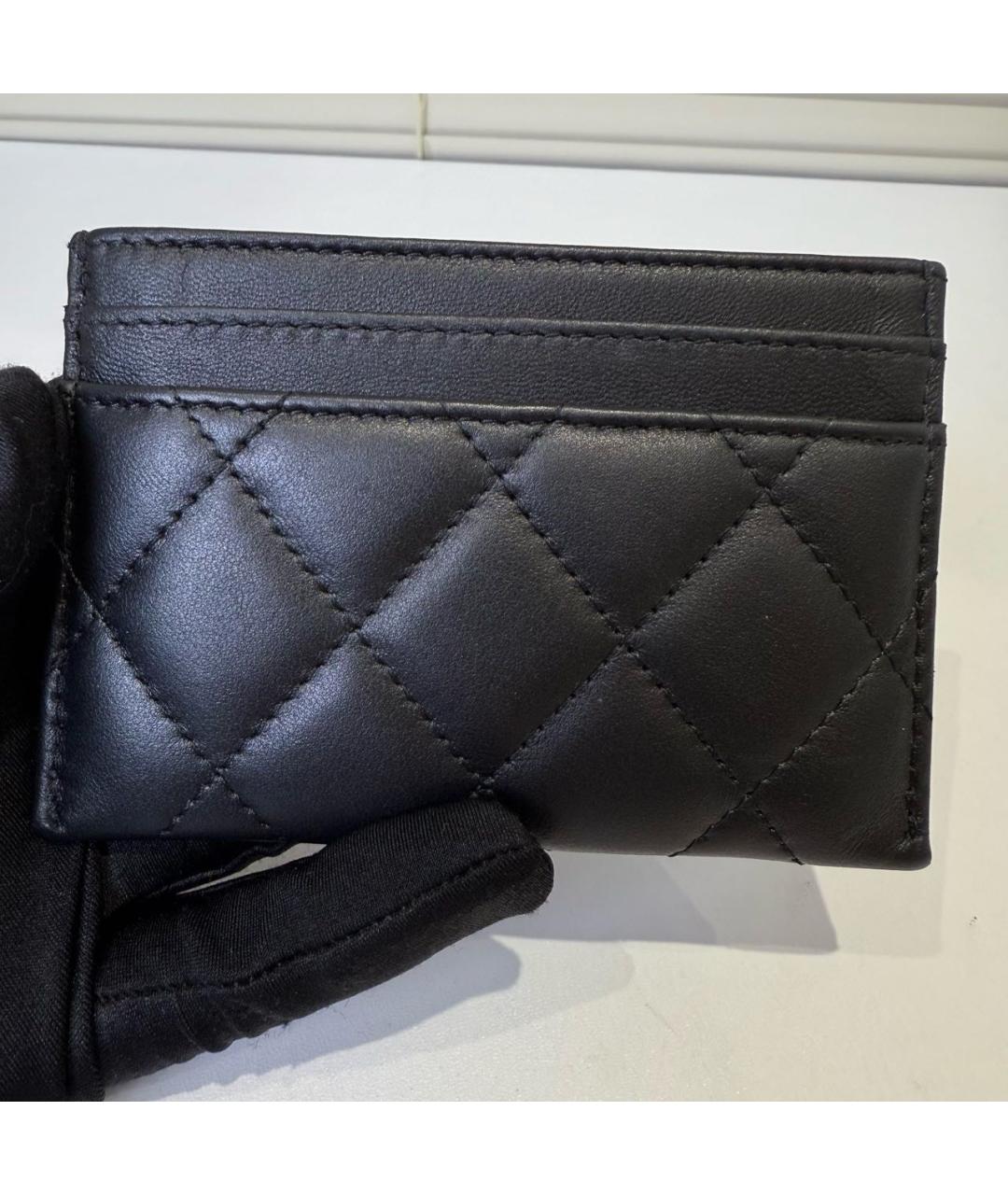 CHANEL Черная визитница, фото 4
