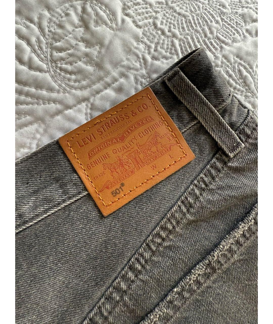 LEVI'S Черные деним шорты, фото 7