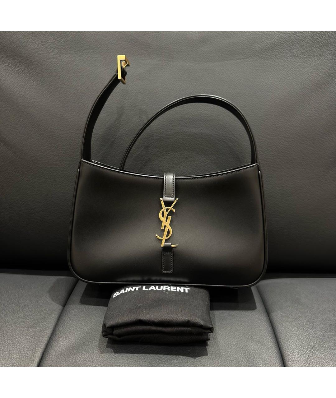 SAINT LAURENT Черная сумка через плечо, фото 2