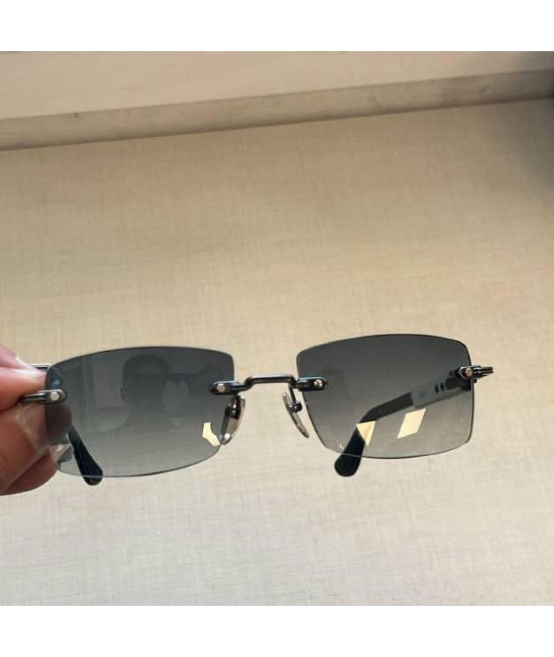 CHROME HEARTS Серебряные металлические солнцезащитные очки, фото 4
