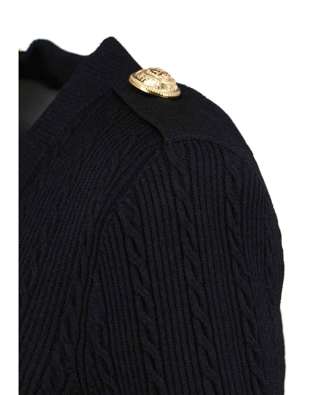 BALMAIN Черный кардиган, фото 3
