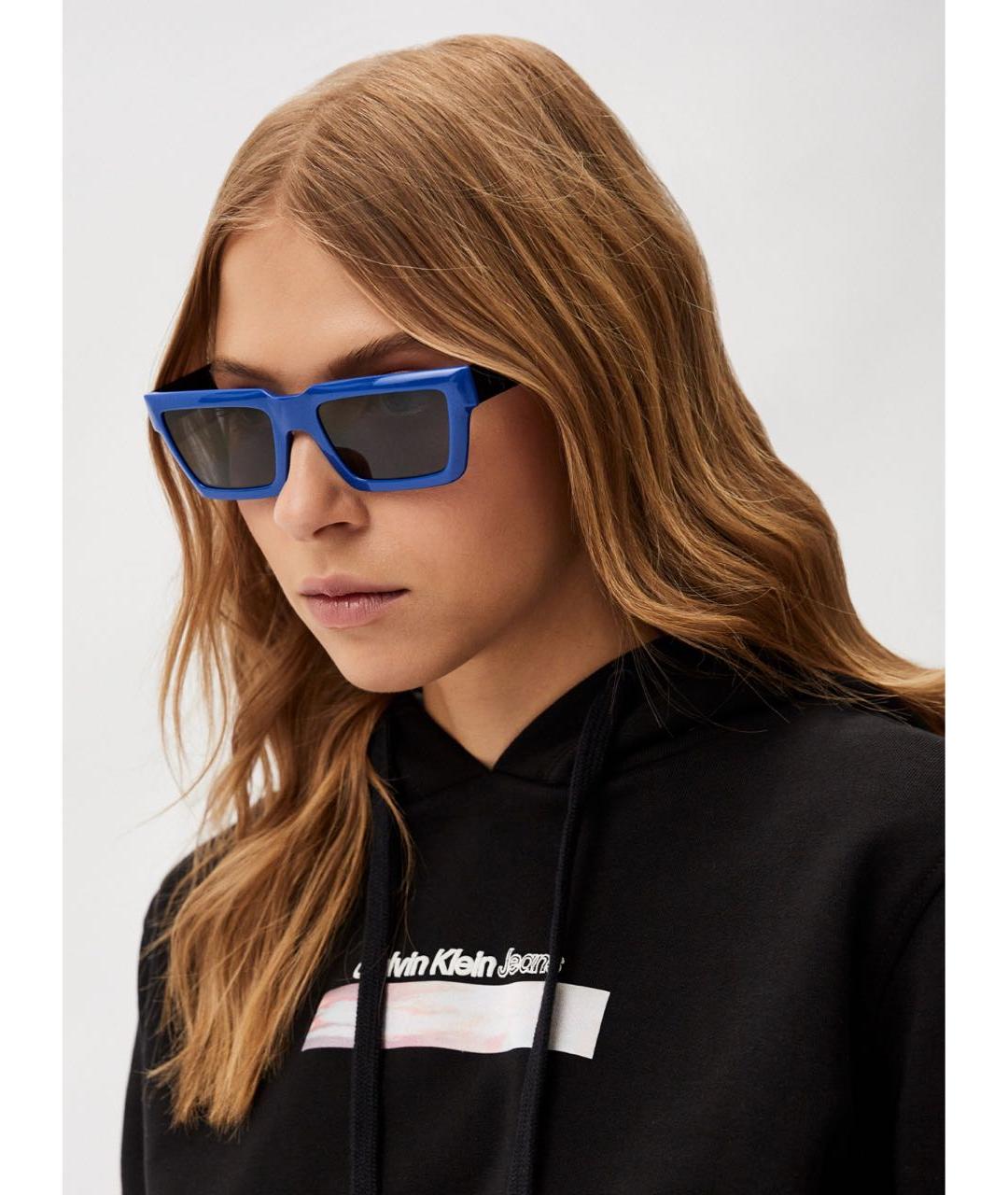 CALVIN KLEIN Синие солнцезащитные очки, фото 7